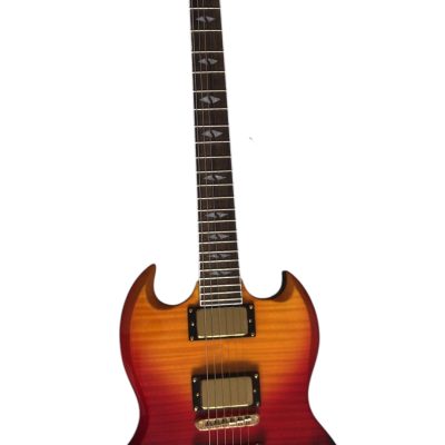 Custom Crown SG Fireburst Supreme Electric Guitar - Image 7