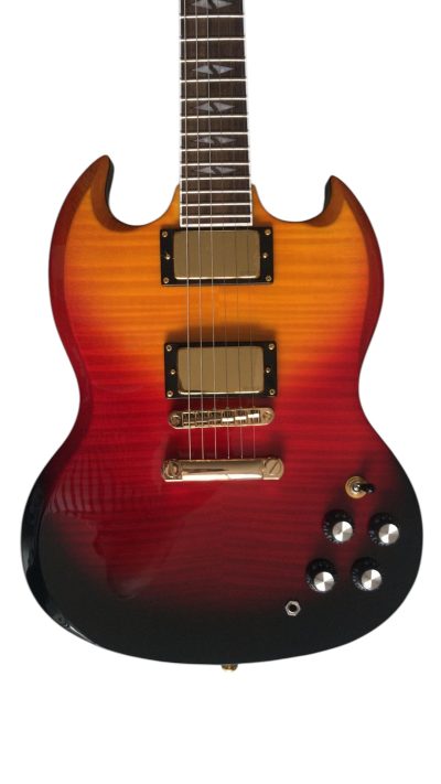Custom Crown SG Fireburst Supreme Electric Guitar
