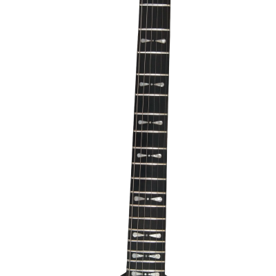 Custom Crown Tremolo Randy Rhoads Flying V Black White Polka Dots 6 String Guitar - Image 3