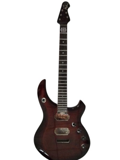 Custom Aether John Majesty Red Burst Ernie Guitar - Image 3