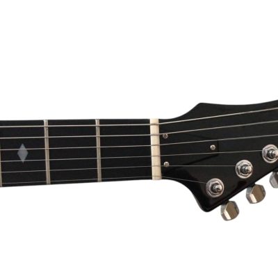 Custom Norturne Stealth Black Finish Chuck Electric Guitar - Image 5