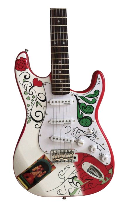 Custom Regent Jimi Monterey Floral Design Electric Guitar Psychedelic Graphic