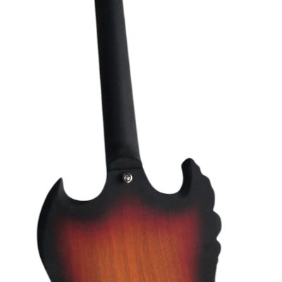 Custom Crown Carved Skull Bones SG Cross Satin Vintage Burst Electric Guitar - Image 6