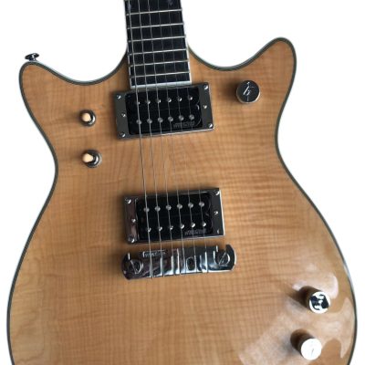 Custom Sovereign Flame Maple Top G6131MYF Malcolm Young Jet Locking Tuners Electric Guitar
