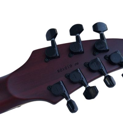 Custom Onyx Duvell Elite Trans Black 7 String Electric Guitar - Image 7