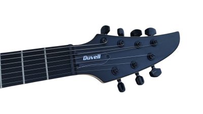 Custom Onyx Duvell Elite Trans Black 7 String Electric Guitar - Image 6