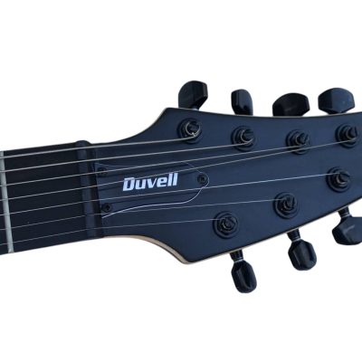 Custom Onyx Duvell Elite Trans Black 7 String Electric Guitar - Image 6