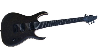 Custom Onyx Duvell Elite Trans Black 7 String Electric Guitar - Image 5