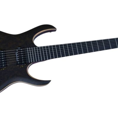 Custom Onyx Duvell Elite Trans Black 7 String Electric Guitar - Image 5