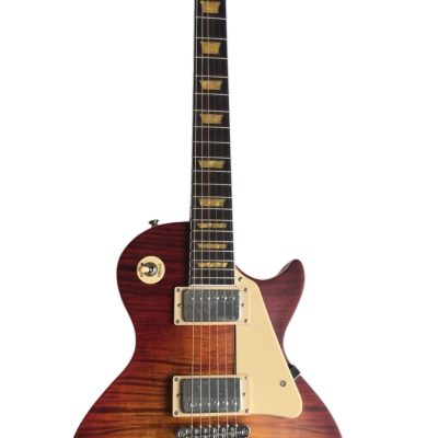 Custom Crown Aged Relic Iced Tea Burst Finish Guitar Figured Maple Top Mahogany Body - Image 9