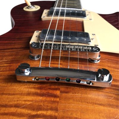 Custom Crown Aged Relic Iced Tea Burst Finish Guitar Figured Maple Top Mahogany Body - Image 6