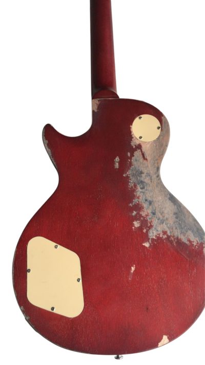 Custom Crown Aged Relic Iced Tea Burst Finish Guitar Figured Maple Top Mahogany Body - Image 4