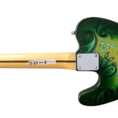 Custom Regent Green Burst Paisley Pattern Maple Fretboard Electric Guitar - Image 4