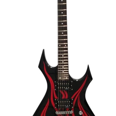 Custom Norturne Master Warlock Kerry Black Red Guitar String Thru Body - Image 3