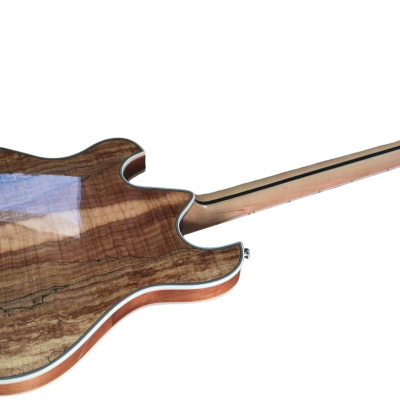 Custom Vesper Languedoc Region Trey Fhole Burl Maple Top Bracing Inside Electric Guitar - Image 2