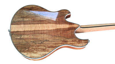 Custom Vesper Languedoc Region Trey Fhole Burl Maple Top Bracing Inside Electric Guitar - Image 4