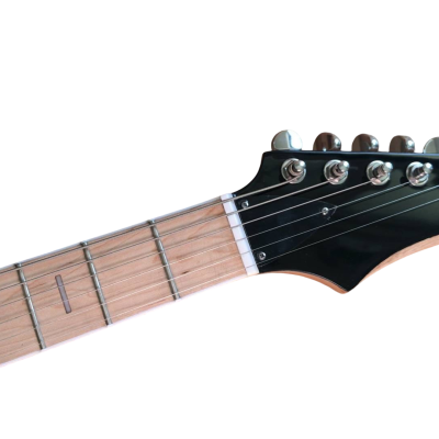 Custom Vesper Languedoc Region Trey Fhole Burl Maple Top Bracing Inside Electric Guitar - Image 6