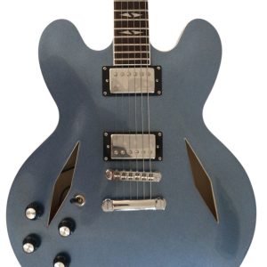 Custom Crown Left Handed DG335 Pelham Blue 6 String Electric Guitar
