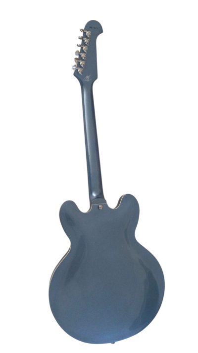 Custom Crown Left Handed DG335 Pelham Blue 6 String Electric Guitar - Image 5