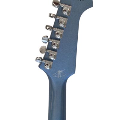 Custom Crown Left Handed DG335 Pelham Blue 6 String Electric Guitar - Image 3
