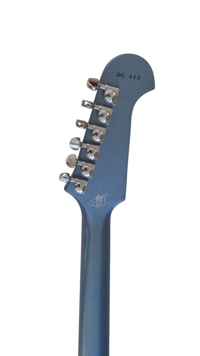 Custom Crown Left Handed DG335 Pelham Blue 6 String Electric Guitar - Image 3