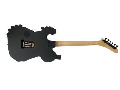 Custom Obsidian George White Skull And Bones Hand Painted Carved Skeleton Guitar - Image 10