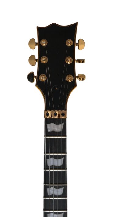 Custom Obsidian Hetfield Without Iron Cross Matte Black Aged Relic Electric Tremolo Guitar - Image 5