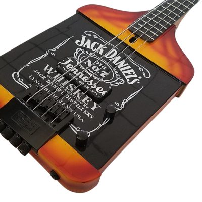 Custom Forge Jack Daniels Bottle 4 String Headless Bass - Image 6
