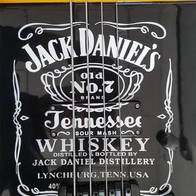 Custom Forge Jack Daniels Bottle 4 String Headless Bass - Image 4
