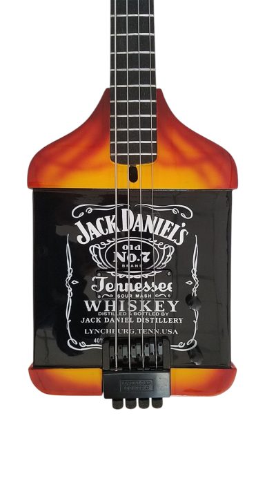 Custom Forge Jack Daniels Bottle 4 String Headless Bass
