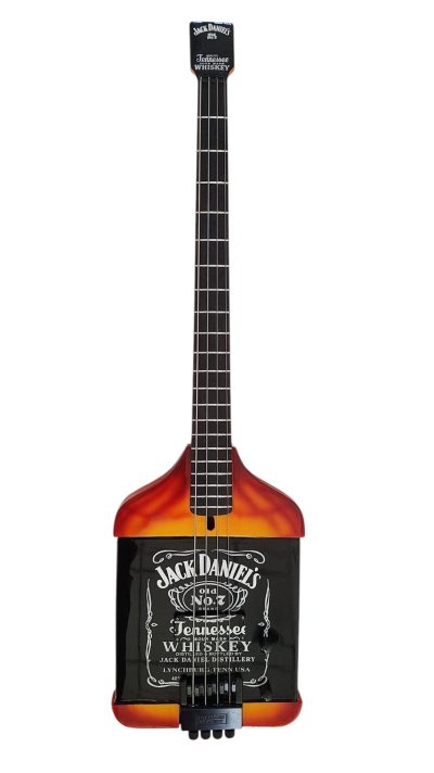 Custom Forge Jack Daniels Bottle 4 String Headless Bass - Image 3