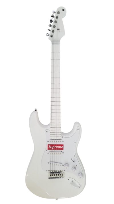 Custom Regent White Supreme Electric Guitar - Image 3