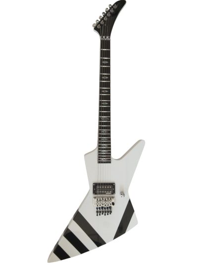 Custom Halo Matthias Jabs White Tremolo Korina Electric Guitar Scorpions Chrome Knobs - Image 9