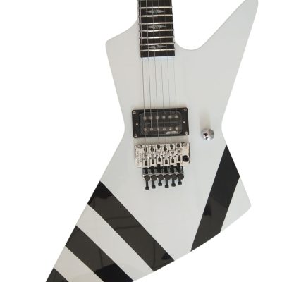 Custom Halo Matthias Jabs White Tremolo Korina Electric Guitar Scorpions Chrome Knobs