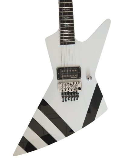 Custom Halo Matthias Jabs White Tremolo Korina Electric Guitar Scorpions Chrome Knobs