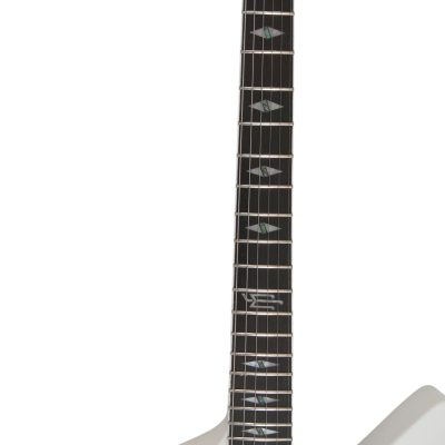 Custom Halo Matthias Jabs White Tremolo Korina Electric Guitar Scorpions Chrome Knobs - Image 8