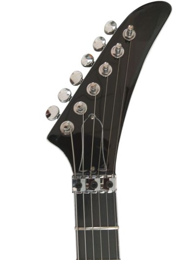 Custom Halo Matthias Jabs White Tremolo Korina Electric Guitar Scorpions Chrome Knobs - Image 7