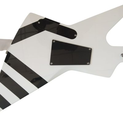 Custom Halo Matthias Jabs White Tremolo Korina Electric Guitar Scorpions Chrome Knobs - Image 5