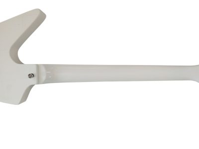 Custom Halo Matthias Jabs White Tremolo Korina Electric Guitar Scorpions Chrome Knobs - Image 4