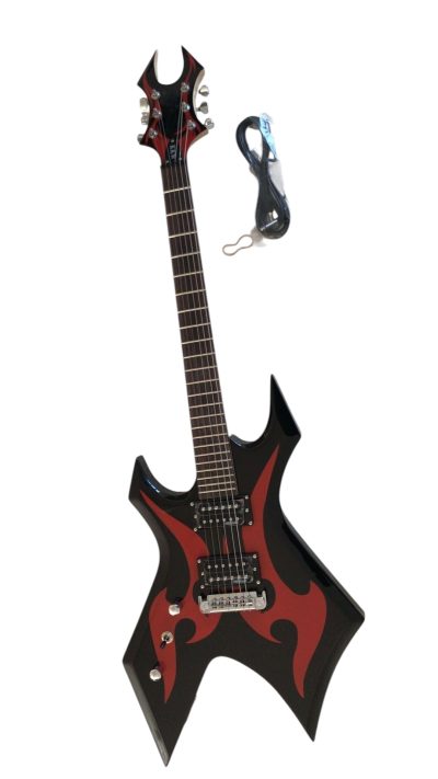 Custom Norturne Warlock Black Red Master Guitar - Image 13