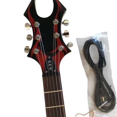 Custom Norturne Warlock Black Red Master Guitar - Image 14
