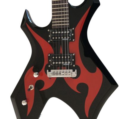 Custom Norturne Warlock Black Red Master Guitar - Image 18