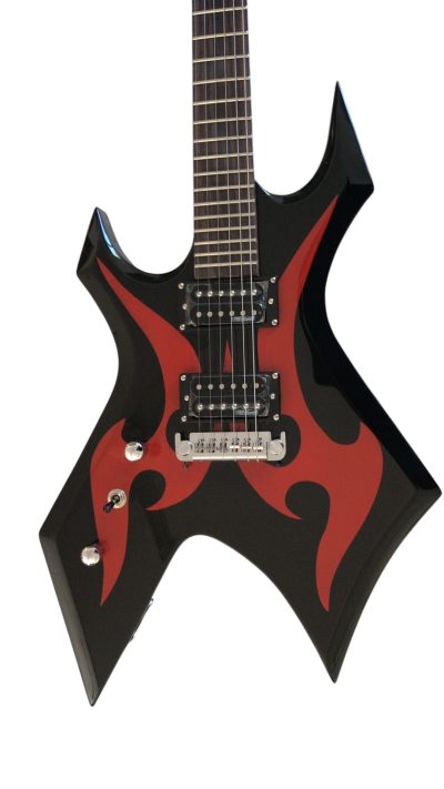 Custom Norturne Warlock Black Red Master Guitar - Image 18