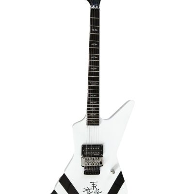 Custom Halo Special Kanji Jabs White Tremolo Korina Electric Guitar Scorpions Chrome Knobs - Image 9