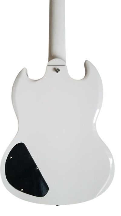 Custom Crown SG Angus Alphine White Electric Guitar - Image 7