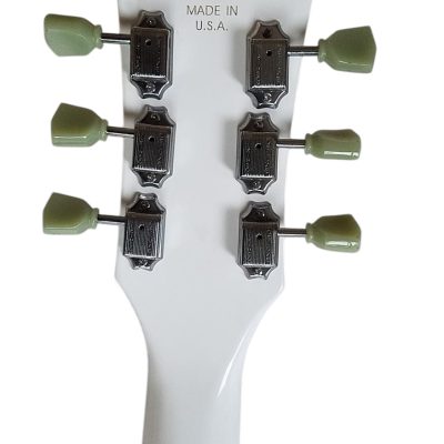 Custom Crown SG Angus Alphine White Electric Guitar - Image 6