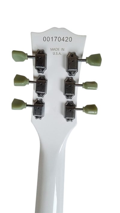 Custom Crown SG Angus Alphine White Electric Guitar - Image 6