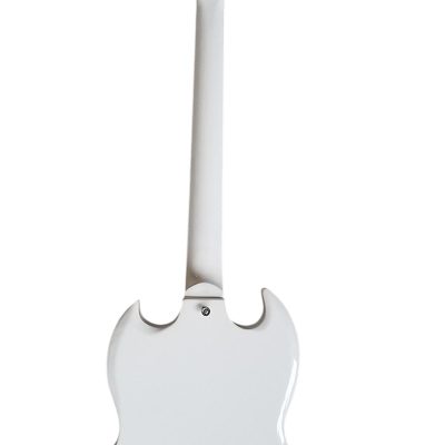 Custom Crown SG Angus Alphine White Electric Guitar - Image 5
