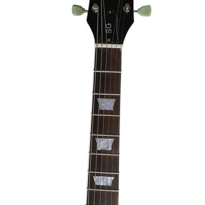 Custom Crown SG Angus Alphine White Electric Guitar - Image 3