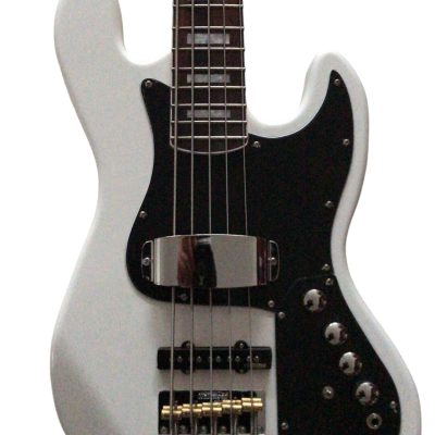 Custom Regent White Marcus Miller 5 String Jazz Bass Marcus Rosewood Fretboard